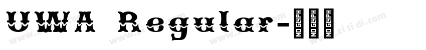 UWA Regular字体转换